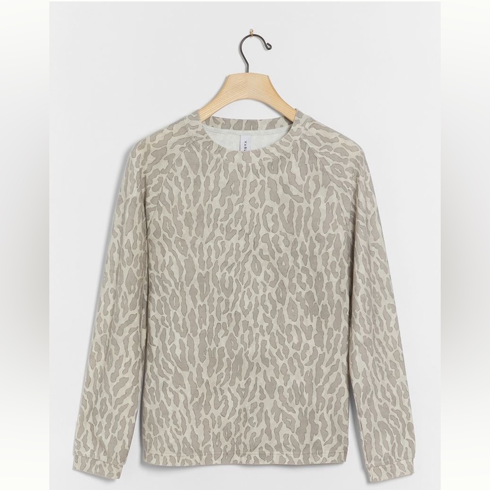 Varley leopard sweatshirt & sweatpant set
